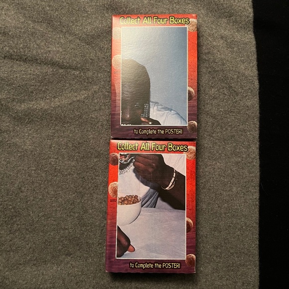 LIL YACHTY x REESE'S PUFFS 2021 Unopened Cereal Boxes Lot Right Half Of Poster - Picture 2 of 7